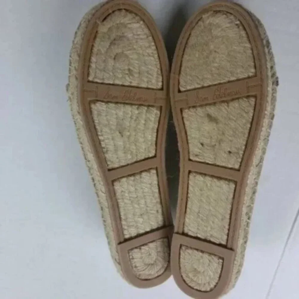 Sam Edelman Canvas Lace Up Espadrille Shoes NWOT Neutral Low Top Casual